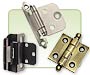 Cabinet hinges for a variety of applications.