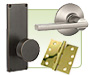 Featuring door hardware including door knobs, door levers, door handles, door locks, deadbolts, entry sets, pocket door hardware, door hinges and more.