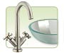 Plumbing fixtures, faucets, sinks and basins.