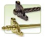 Decorative Stair Rods and Brackets