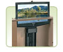 Featuring television mounting hardware including wall mount and ceiling mount brackets.