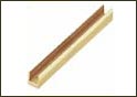 Brassfinders Solid Brass U Channel - Polished Brass