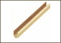 Brassfinders Solid Brass Radius Back Channel - Polished Brass
