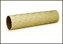 Brassfinders Solid Brass Round Reeded Tubing - Polished Brass