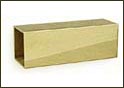 Brassfinders Solid Brass Square Tubing - Polished Brass