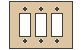 Triple Paddle, Rocker, GFCI Cover