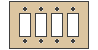 Quadruple Paddle, Rocker, GFCI Cover