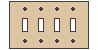 Quadruple Toggle Switch Covers